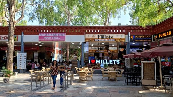 Food bazar area with a facelift: Maharashtra, Punjab food stalls and first-of-its-kind Millet Experience Centre