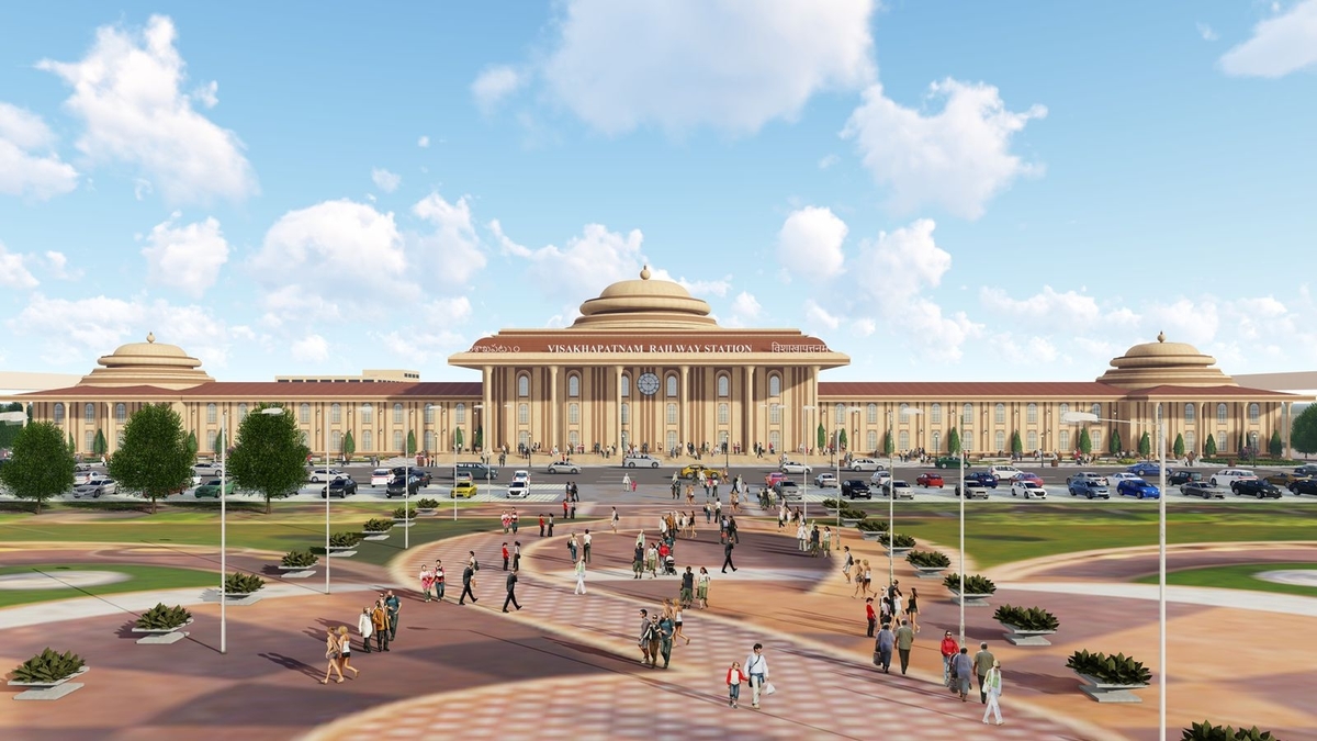 In Pictures Redevelopment Work On Visakhapatnam Railway Station 