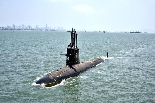 Sixth and the last, Kalvari Class Submarine, 'INS Vaghsheer', undergoing sea trials. (image via @rajatpTOI)