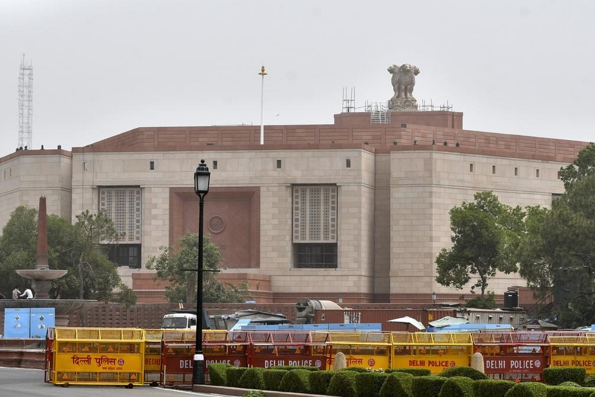 View of the new Parliament building set to be inaugurated this Sunday. (Photo Credit: Shiv Kumar Pushpakar)