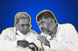 Karnataka Chief Minister Siddaramaiah with Deputy CM DK Shivakumar