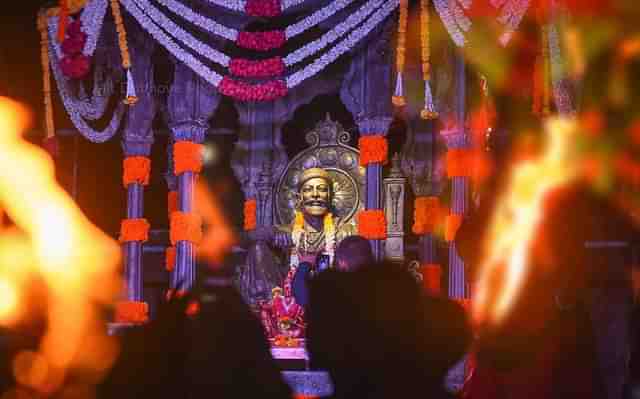 Murti of Shivaji Maharaj at the fort 