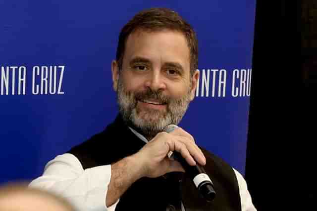 Congress leader Rahul Gandhi speaking at an event in the US (Congress/Twitter)