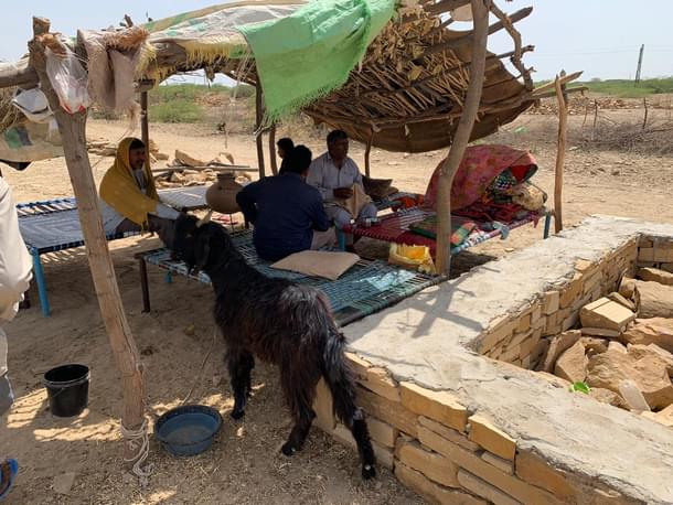 Mauja Ram at the camp on Thursday