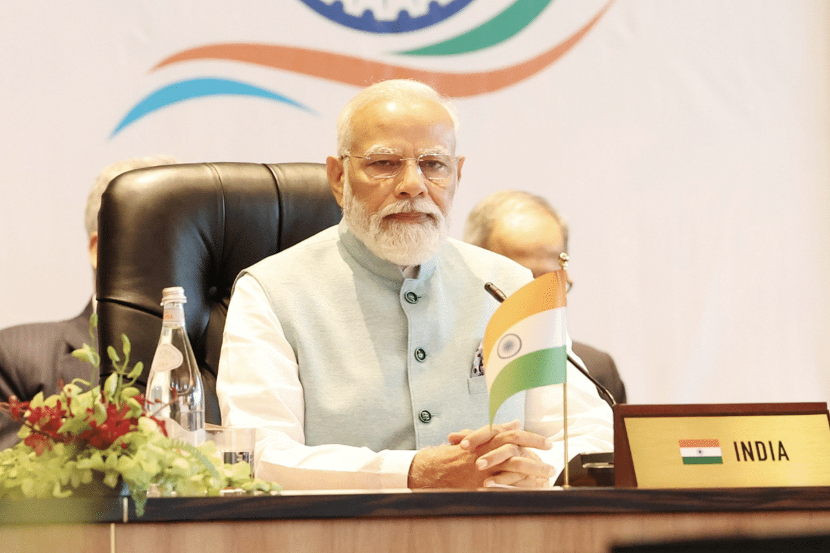 PM Modi at FIPIC Summit (Pic Via PIB)
