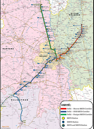 RRTS Phase-I Map