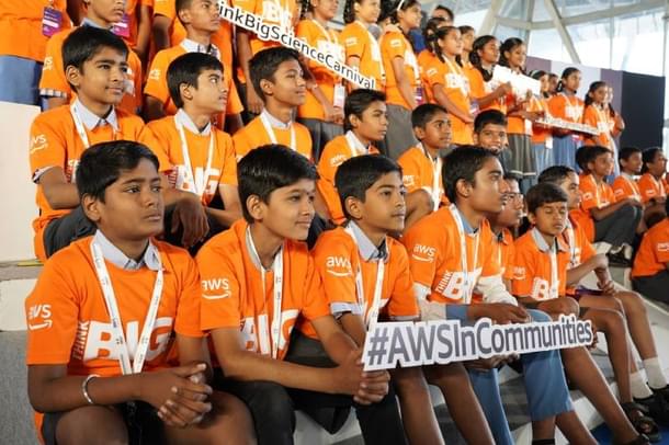 Never too early to innovate! Students from Navi Mumbai municipal schools who took part in the recently-held ‘Think Big Science’ Carnival