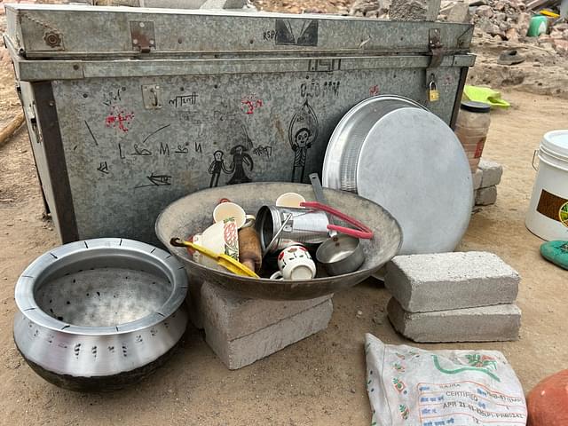 Utensils that were saved from the demolition