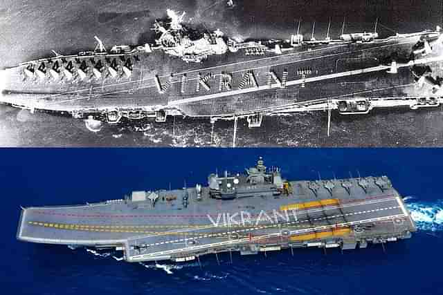 Vikrant, 1961-Vikrant, 2022 (Source: Twitter)