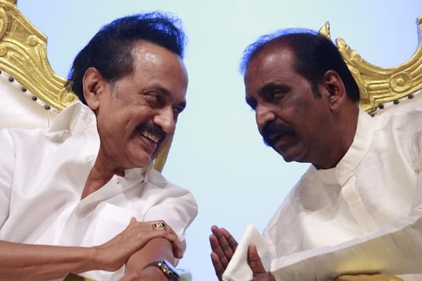 M K Stalin and Vairamuthu