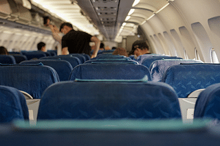 Image from the inside of a commercial airplane, for representation purpose only