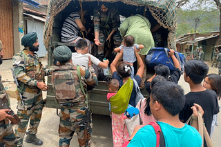 The evacuation of civilians from violence-hit Manipur (Photo: ANI Digital/Twitter)