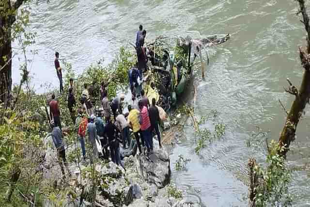 First Image of the Crashed Dhruv Helicopter (Via ANI)