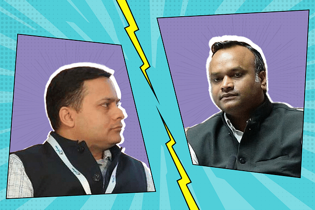 L: BJP IT Cell chief Amit Malviya
R: Karnataka Minister Priyank Kharge