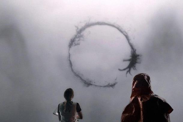 A shot from the film, 'Arrival'