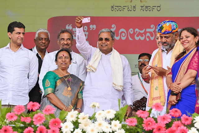 Karnataka Chief Minister Siddaramaiah launching the Shakti scheme (Photo: Siddaramaiah/Twitter)