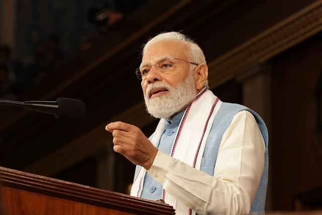 Prime MinisterAS Narendra Modi addressed a Joint Sitting of the US Congress on 22 June 2023. (@narendramodi/Twitter)