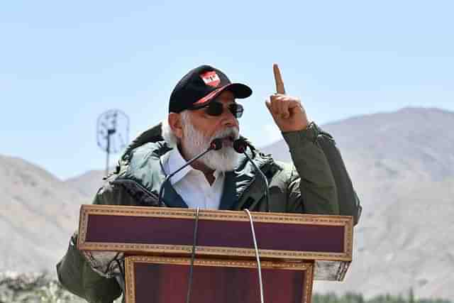 Prime Minister Narendra Modi speaking in Ladakh. (Twitter)