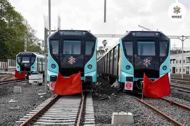 The new Mumbai Metro trainsets. (MMRC)