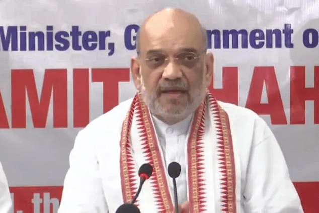 Union Home Minister Amit Shah addresses a press conference, in Imphal, Manipur, Thursday (Picture: PTI).