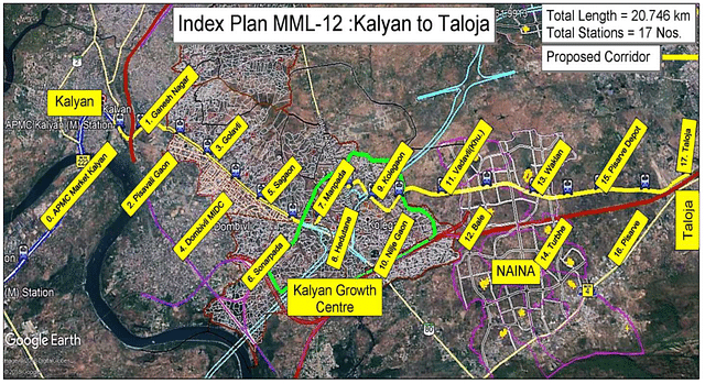 Alignment of Mumbai Metro Line 12
