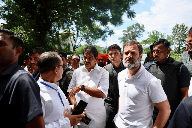 Rahul Gandhi with other Congress leaders. (Photo: Congress/Twitter)