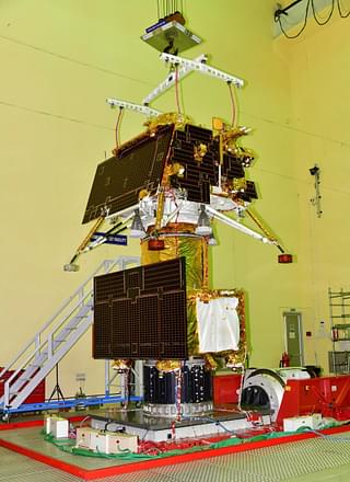 Chandrayaan-3 lander undergoing testing. 