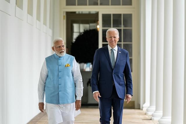 Prime Minister Narendra Modi with US President Joe Biden.