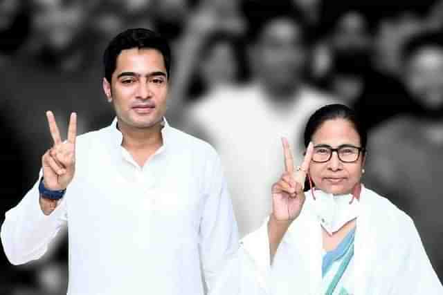 Mamata Banerjee with her nephew Abhishek.