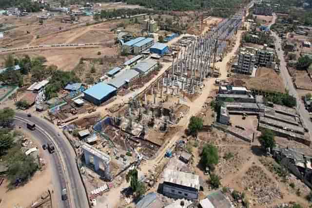 Work on Bullet train project underway at Vapi station.