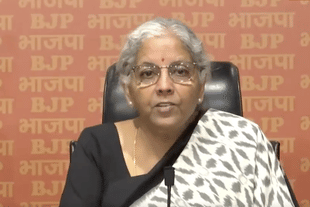Union Finance Minister Nirmala Sitharaman (Pic Via Twitter)