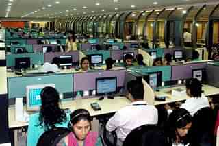 Office of an IT firm in India.  (Rachit Goswami/The India Today Group/Getty Images)