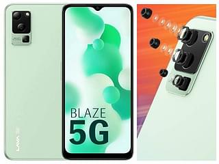 Lava Blaze vies for title of India's most affordable indigenously manufactured 5G phone. (Photo compiled from Lava imagery).