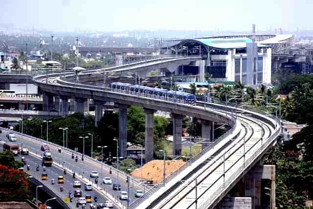 The Chennai Metro.