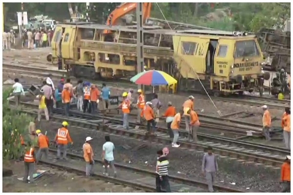 Visuals of restoration work at the Balasore accident site