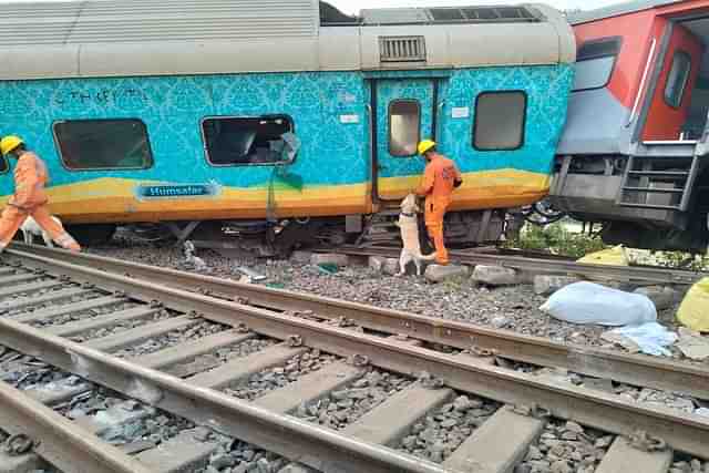 Accident site at Balasore, Odisha.