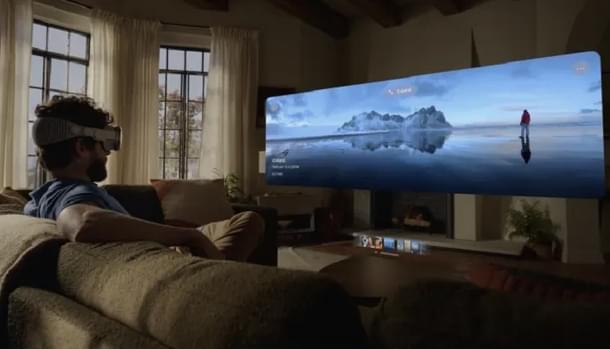 Watching 4K movies with Apple Vision Pro.