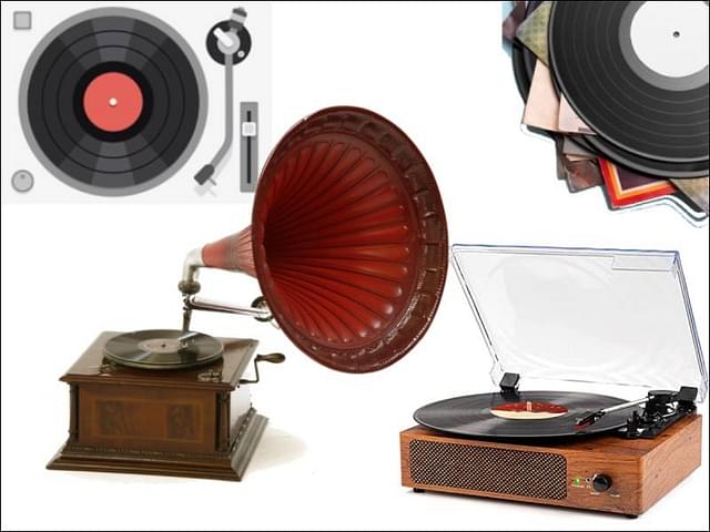 The evolving gramophone record player.