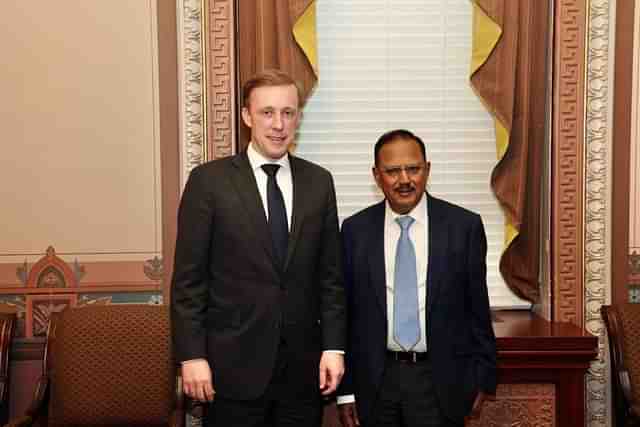 US NSA Jake Sullivan and Indian NSA Ajit Doval. (@JakeSullivan46)