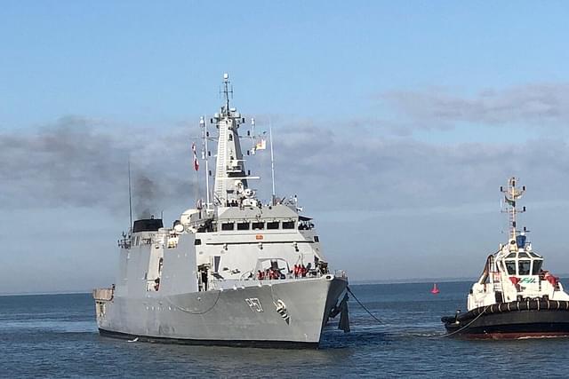 INS Sunayna (P57) made a port call to Beira, Mozambique.