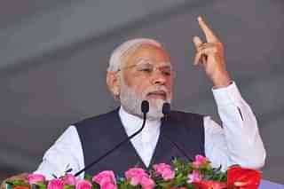 Prime Minister Narendra Modi during an election rally. 