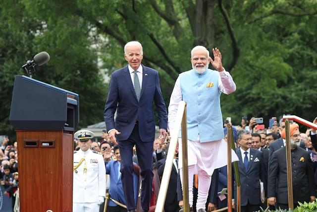 President Joe Biden and PM Narendra Modi at the White House.