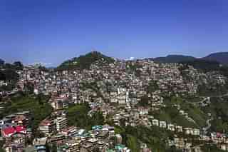 Aerial view of Shimla, Himachal Pradesh. (Twitter/GK Dutt)