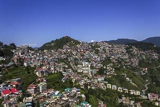 An aerial view of Shimla, Himachal Pradesh. (Twitter/GK Dutt)