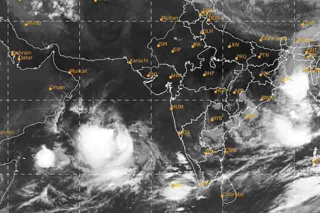 Satellite image of the Arabian Sea from the IMD