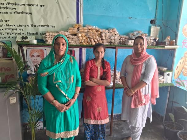 Lalita and Anju at their bakery