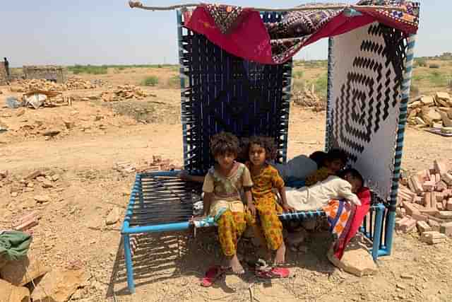 A picture from the Mool Sagar camp in Jaisalmer.