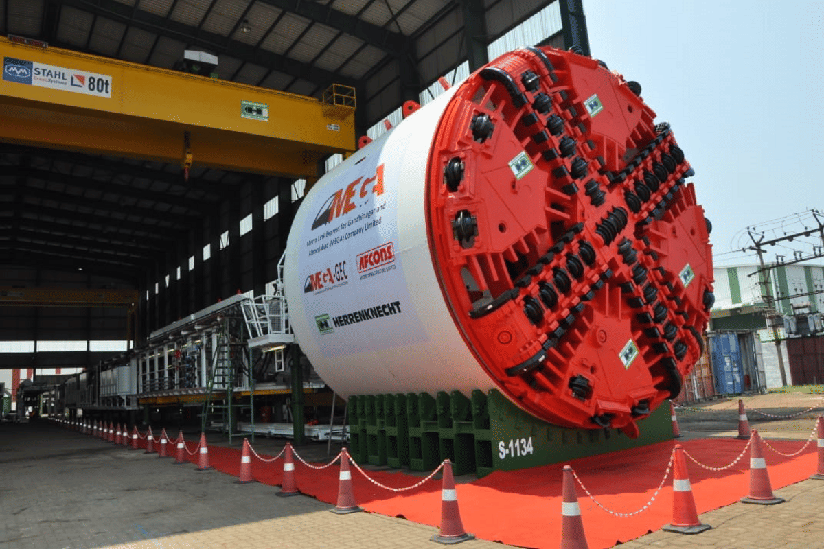 Mumbai Ahmedabad Bullet Train Project Largest Tunnel Boring Machine To 
