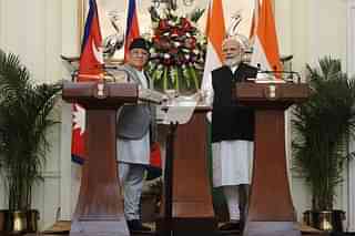 
PM Modi and PM Prachanda
of Nepal virtually inaugurating Kurtha-Bijalpura Rail line