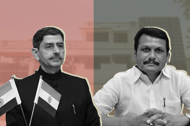Governor RN Ravi (L), Senthil Balaji (R)